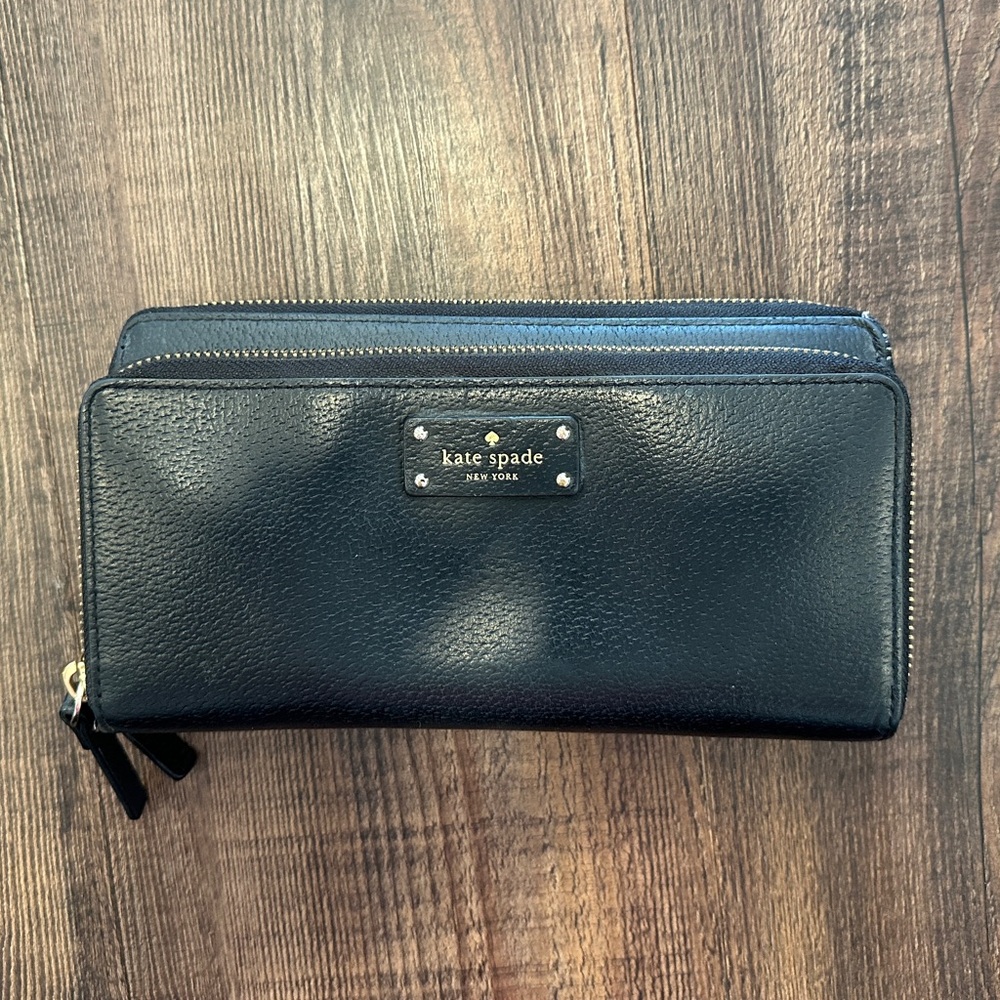 Kate Spade Black Leather Wallet